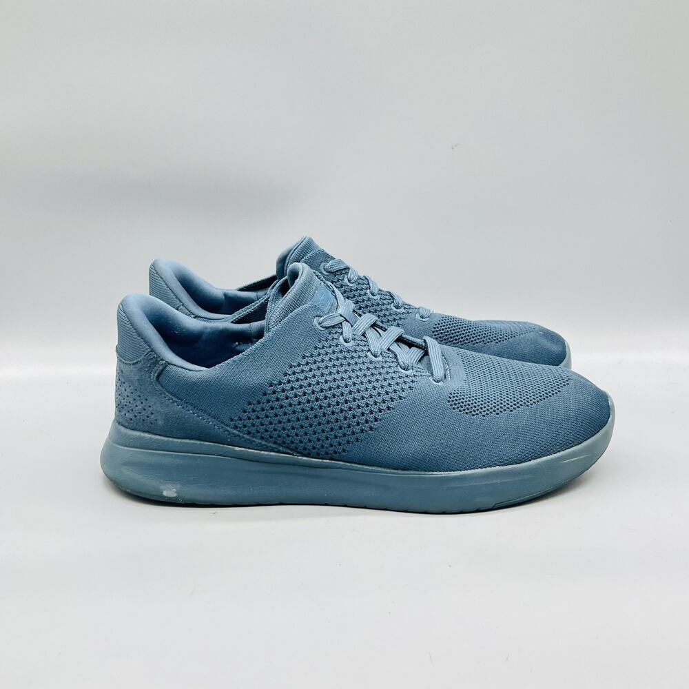 Kizik Shoes Mens 10.5 Blue Mesh Knit Lima Hands Free Walking Sneakers Comfort